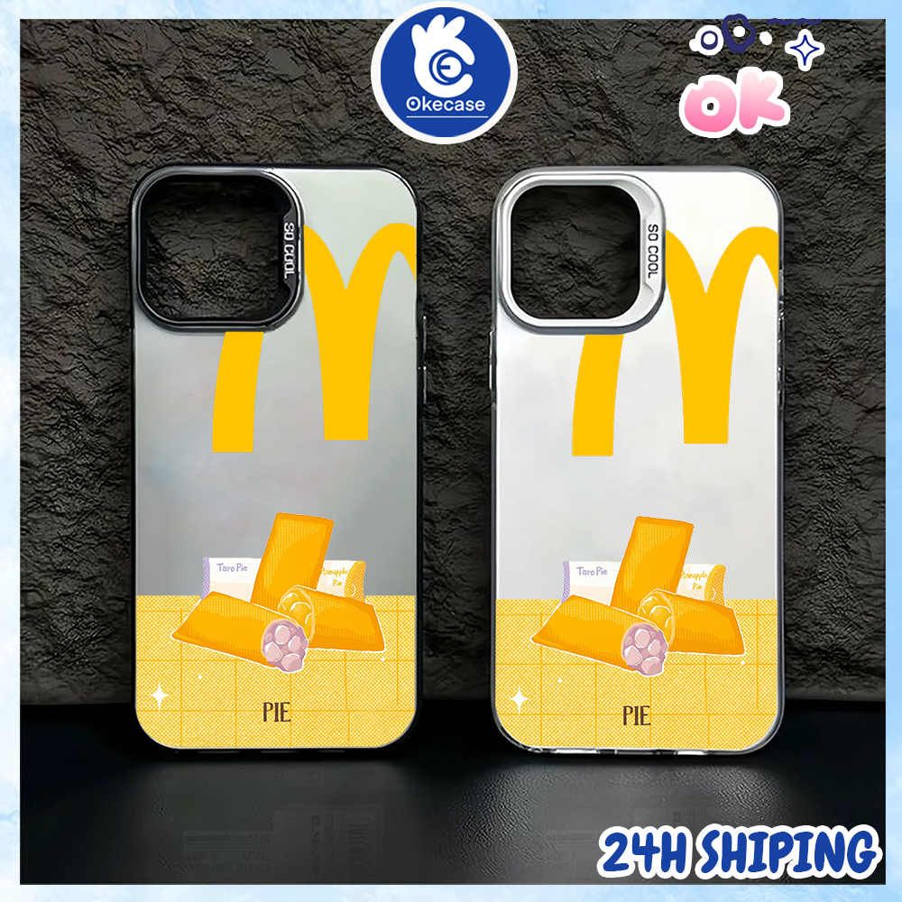 Case Hard Case Makanan Pie Mcd Untuk Hp Iphone X/XS XR XS MAX IP 11 11PRO 11 PRO MAX 12 12 PRO 12 PR