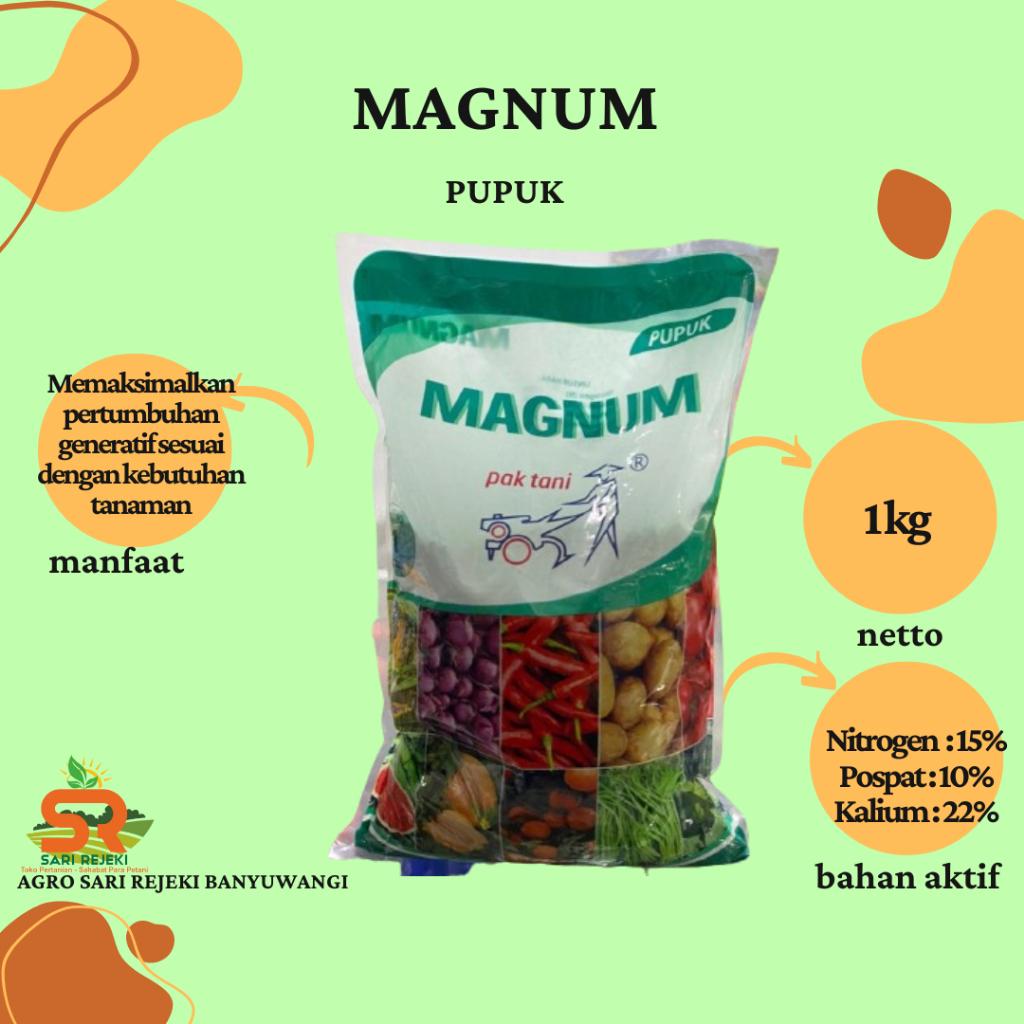 PUPUK NPK MAGNUM PAK TANI Kemasan 1kg