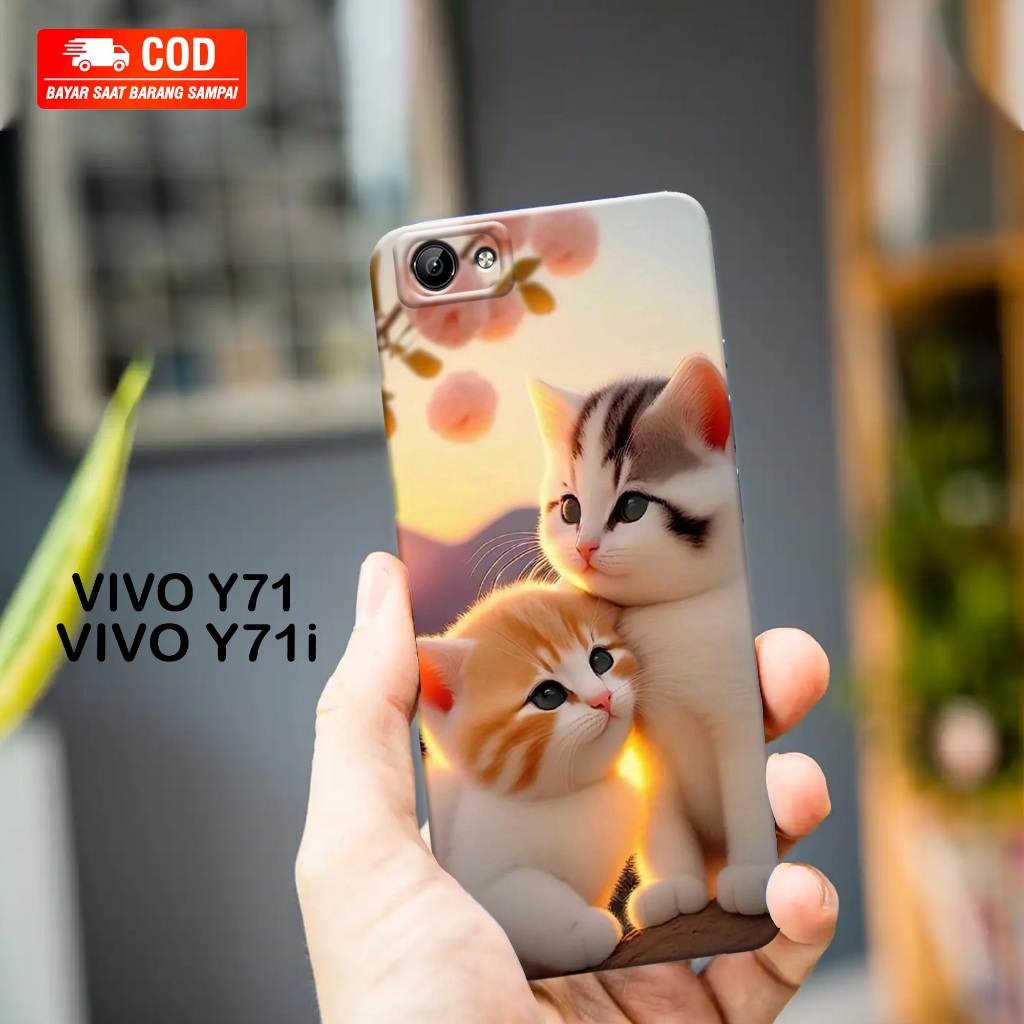 VIVO Y71 / Y71i - Softcase VIVO Y71 / Y71i - Case Pro Camera VIVO Y71 / Y71i - KUCING Case - Casing 