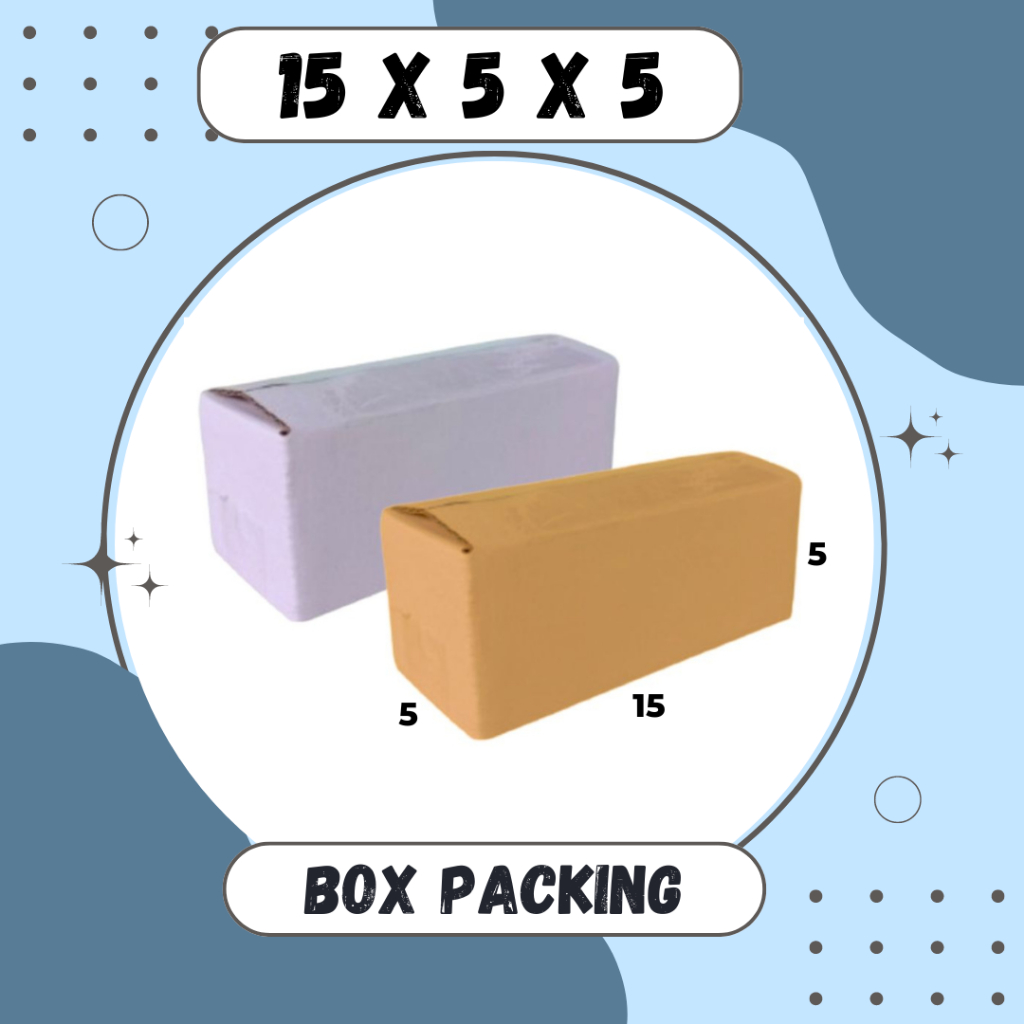 

Box 15x5x5 Kardus A1 Packing Karton Dus Kotak Kemasan Obat Mainan Olshop Souvenir Jamu Sparepart