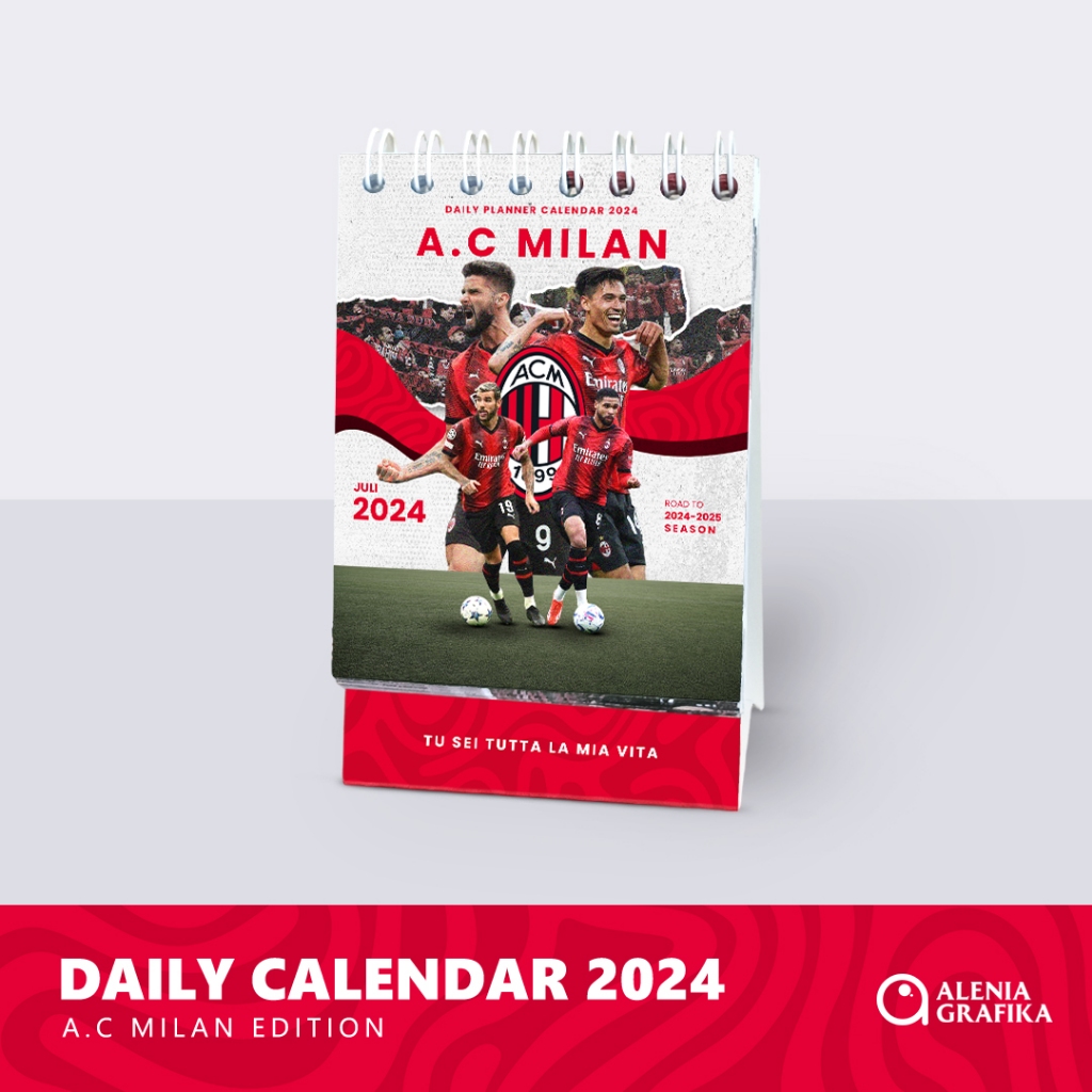 

Kalender Meja Harian Mini Sepakbola Juli 2024 ( A.C Milan Edition )