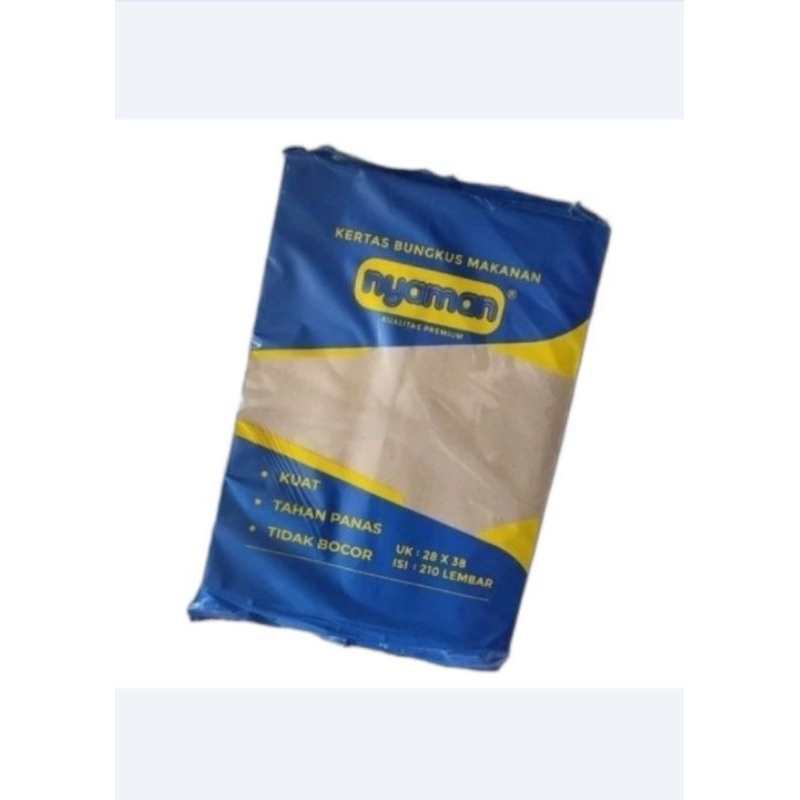 

Kertas Bungkus Makanan Coklat 210 Lembar uk 28 x 38