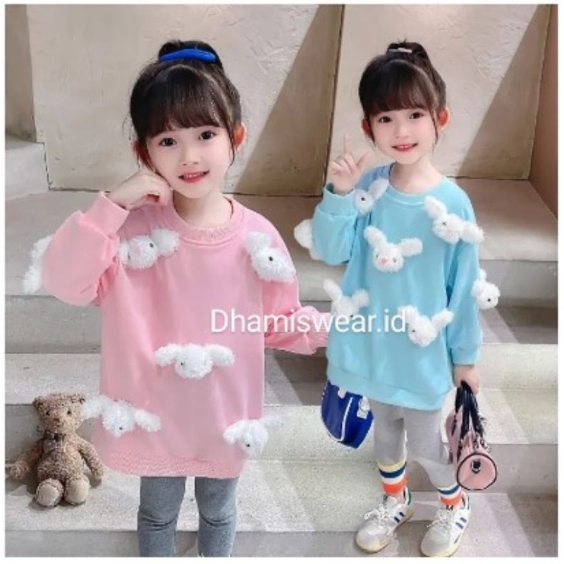 100 110 120 150 Atasan Sweater Blouse Anak Cinamorol 3D Cute