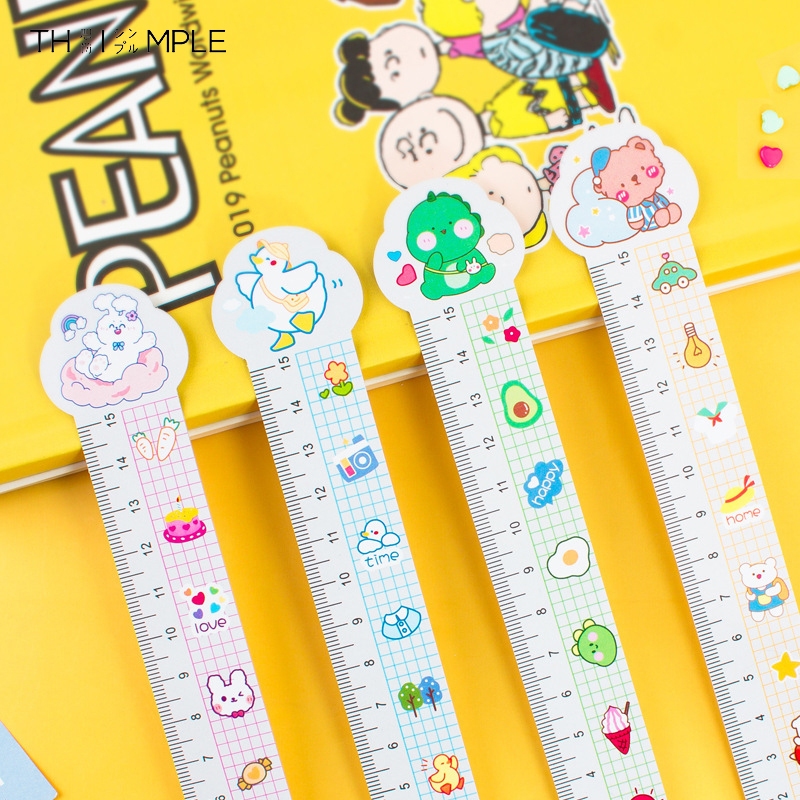 

Ruler/Lucu Kartun Dinosaurus Beruang 15CM Plastik PVC Penggaris Lembut - Thimple