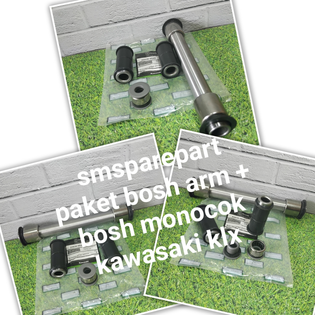 bosh monoshock unitrack + bush sasis swing arm kawasaki klx dtracker 150