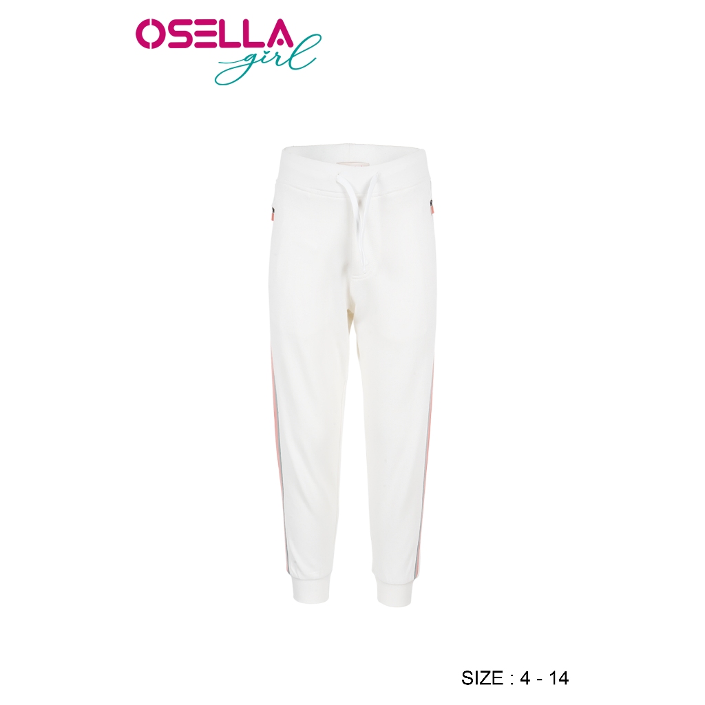 Osella Kids Jogger Pants In White 2387400501 | Celana Panjang Anak Perempuan