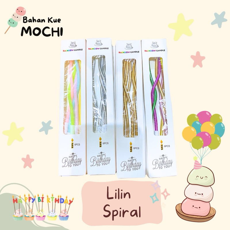 Lilin Spiral Korea / Lilin Spiral / Lilin Ulang Tahun
