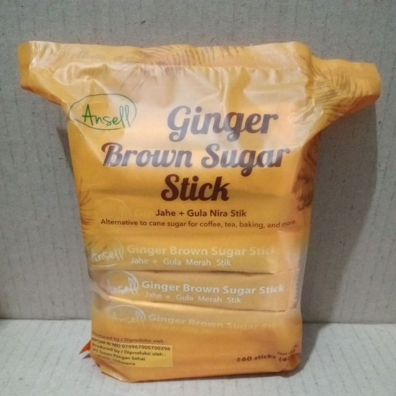 Ansell Ginger Brown Sugar Stick Isi 60