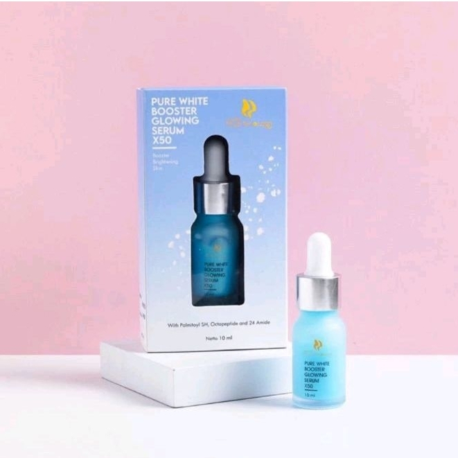 SYR PURE WHITE BOOSTER GLOWING SERUM 10ML BIRU / NEW