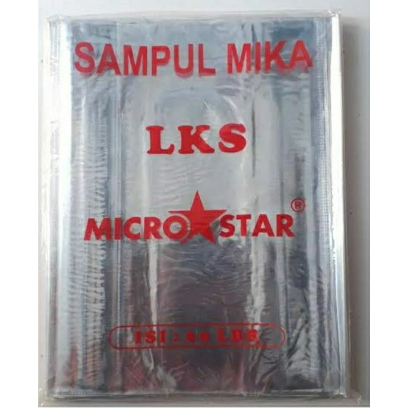 

Sampul Mika untuk LKS isi 10 pcs Micro Star ketebalan 0.06 / SAMPUL PLASTIK MIKA UKURAN BUKU LKS