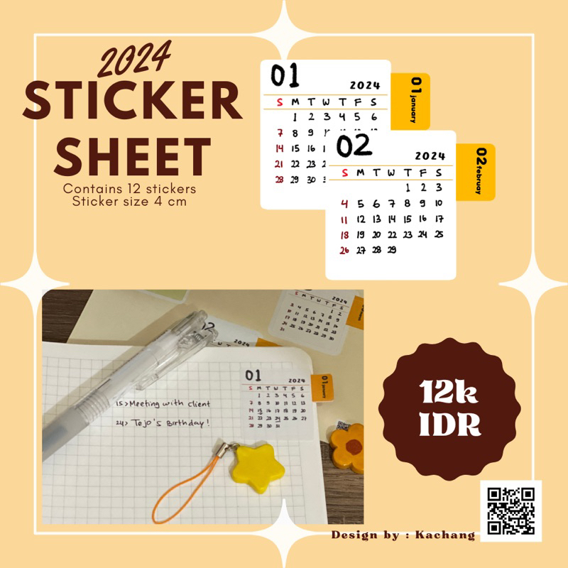 

[STICKER DECO] 2024 Sticker sheet