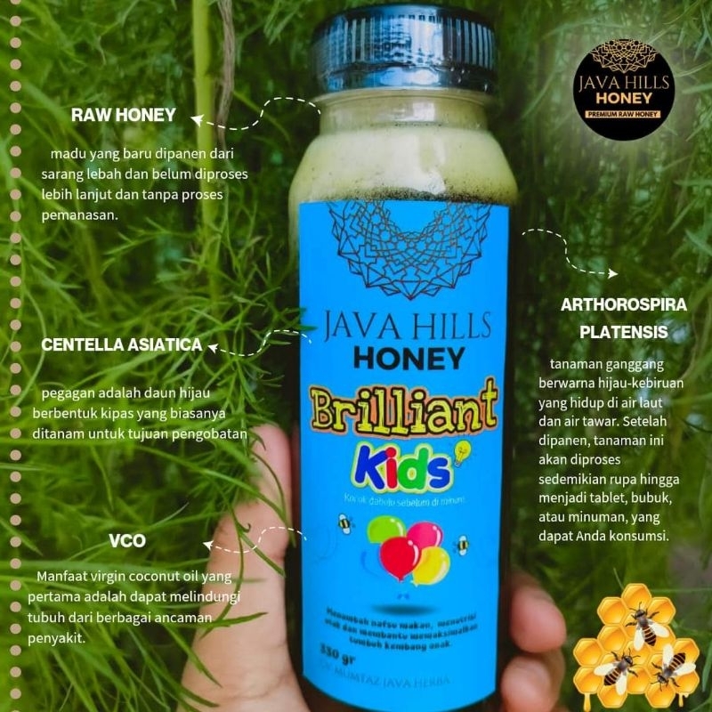 

Madu javahilshoney briliantkids 320gr nasfu makan anak