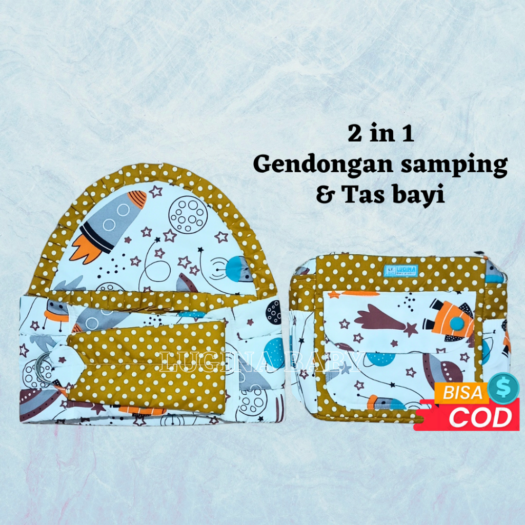 Set perlengkapan bayi Gendongan samping bayi dan Tas perlengkapan bayi 2in1 perlengkapan bayi