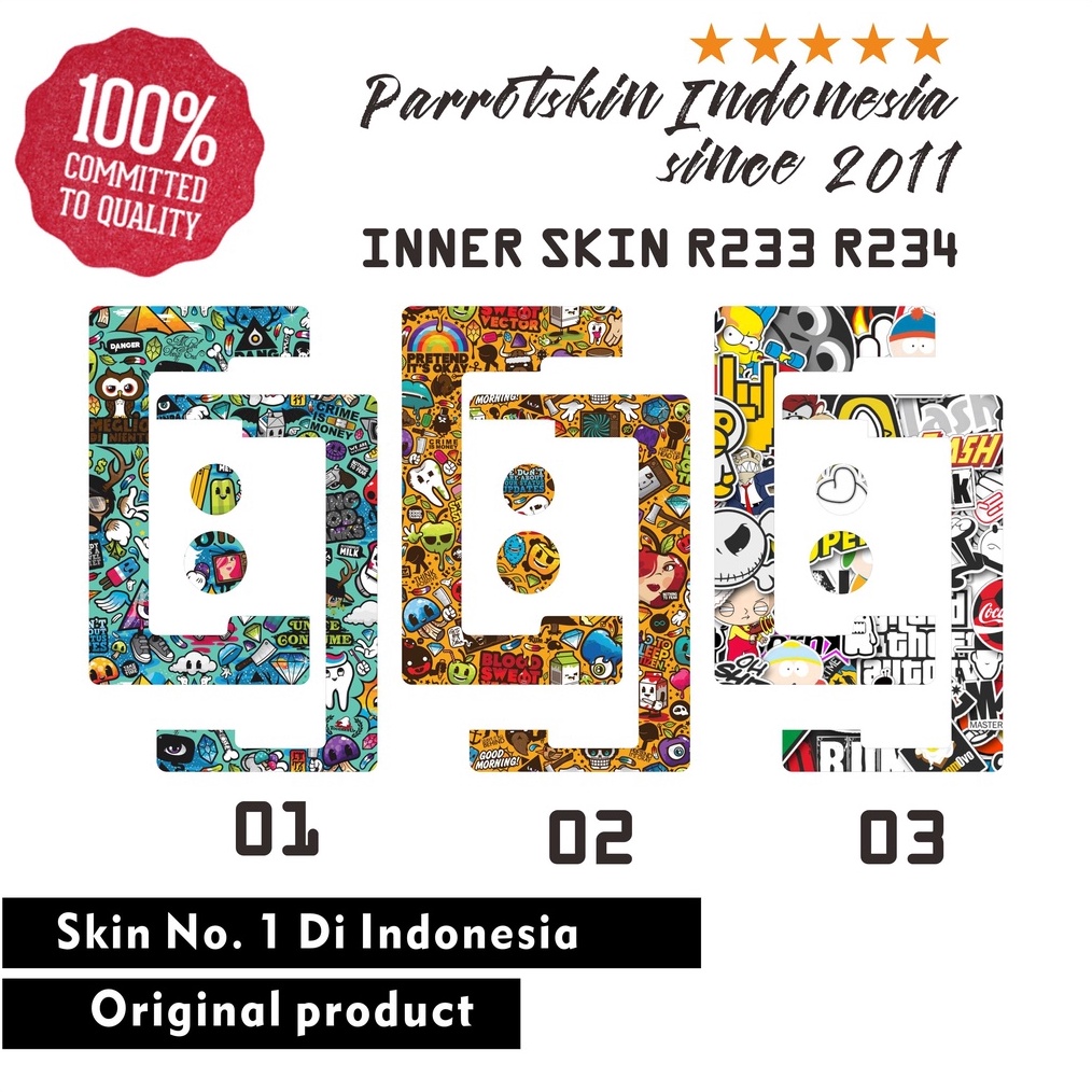 

PRODUCT TERKECE Stiker Inner R 233 R 234