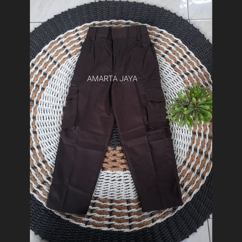 CELANA PRAMUKA PDL/KEMPOL PANJANG SD SMP SMA MI MTS MA BAHAN DRILL PREMIUM TEBAL HALUS TIDAK TERAWAN