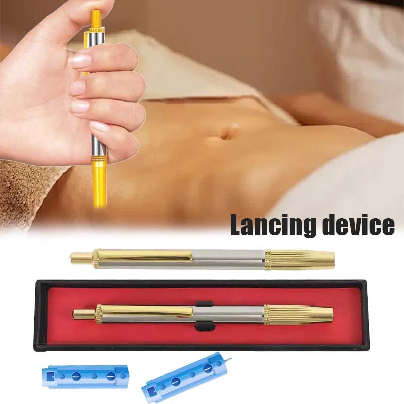 Stainless Steel Pulpen Jarum Bekam Pena Jarum Bekam Mirip Samora Pena Lancet Bekam