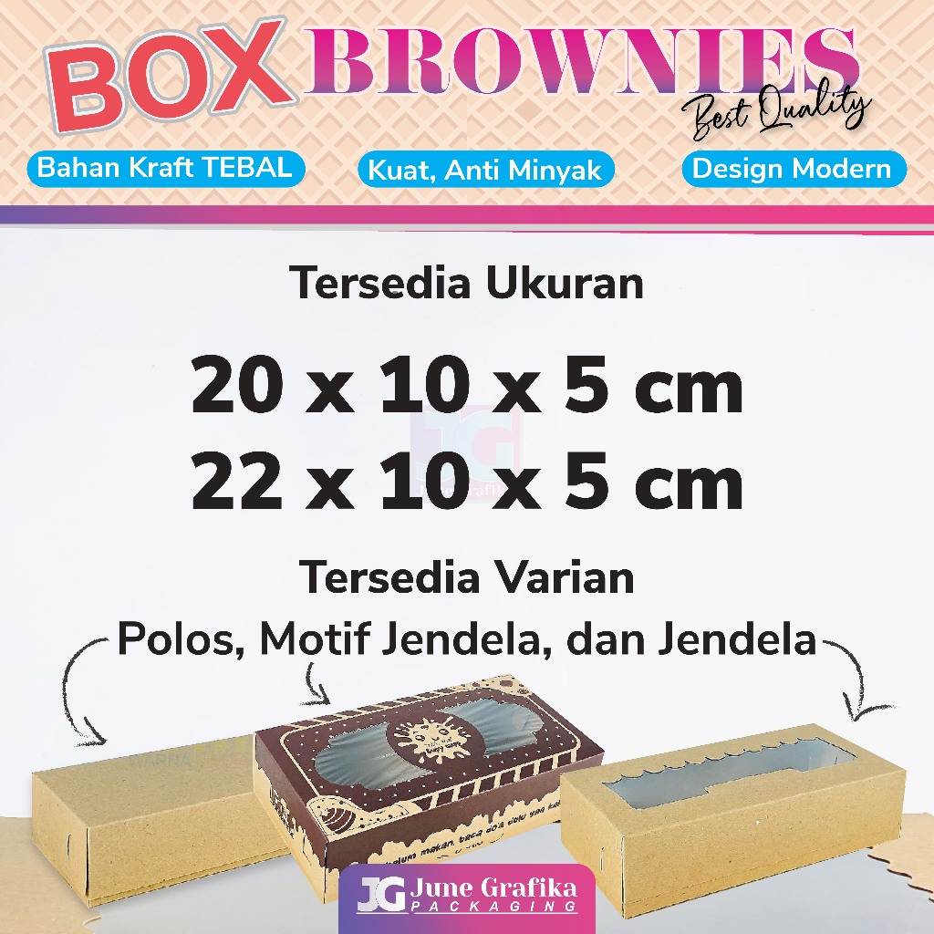 

Dus Brownies 20 x 10 x 5 cm dan 22x10x5 / Dus Box Brownies / Kemasan Kue Roti / Box Brownies 22x10x5 / Kotak Brownies 22x10x5 / Box Brownies Take Away / Kemasan Brownies Kraft Food Grade