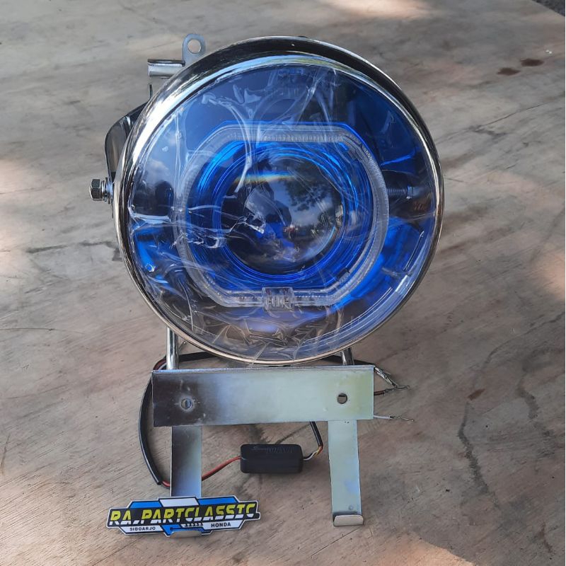 Lampu Depan Ninja SS Biled Original Set Breket Lampu Pnp Megapro Ninja Tiger Verza
