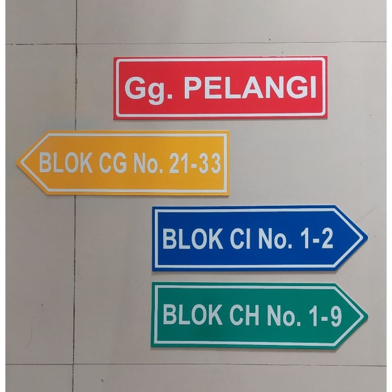 CUSTOM | PLANG NAMA JALAN | PAPAN NAMA JALAN