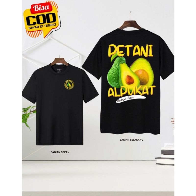 KAOS LENGAN PENDEK PETANI ALPUKAT - KAOS PETANI