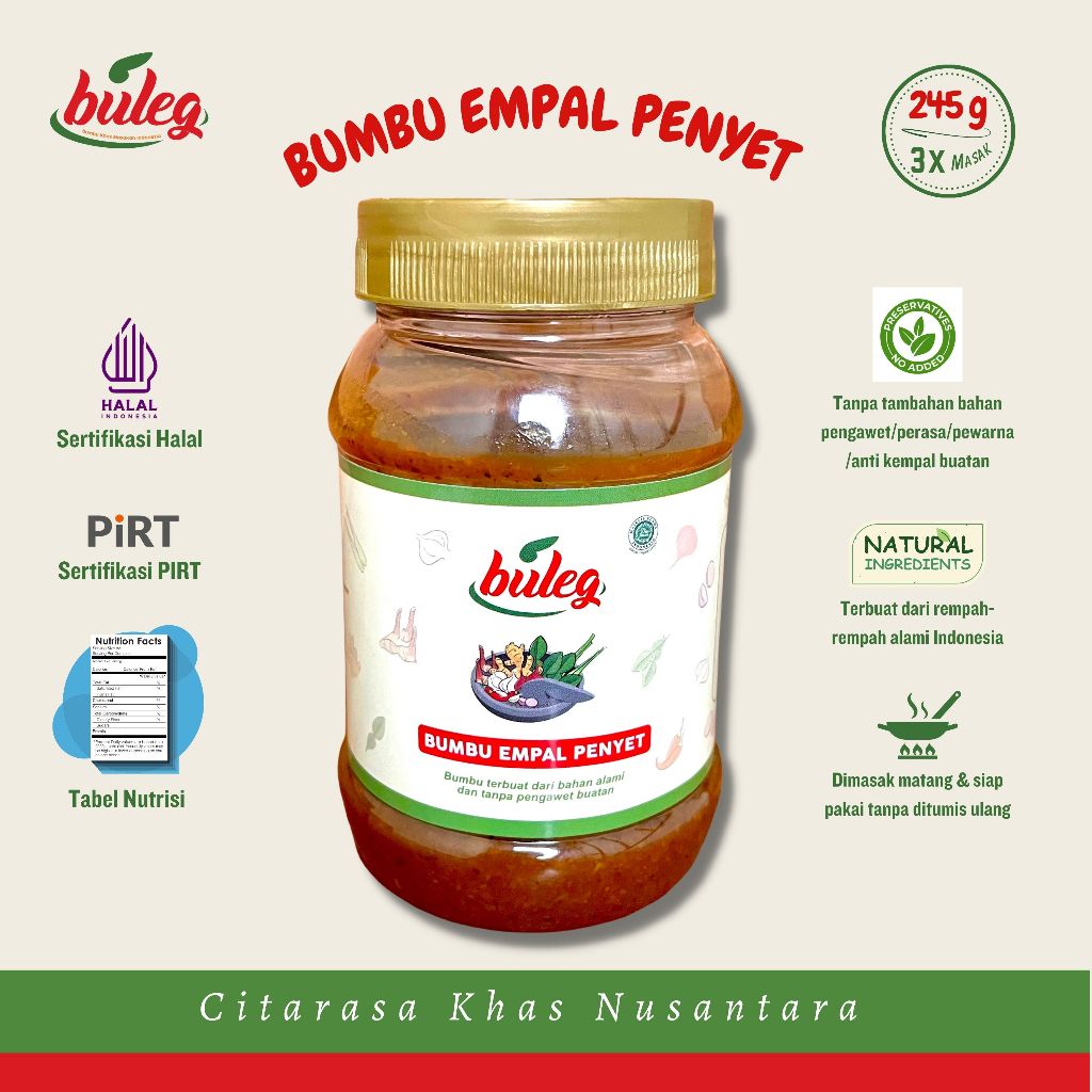 

Buleg Bumbu Empal Penyet - Botol 245 g