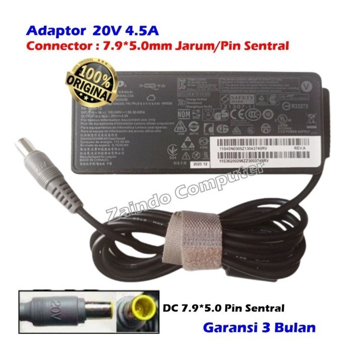 ADAPTOR LENOVOO 20V 4.5A (7.9x5.0) L330 L410 L412 L420 L421 L430 L510 L512 L520 L521 L530 R400 R500 