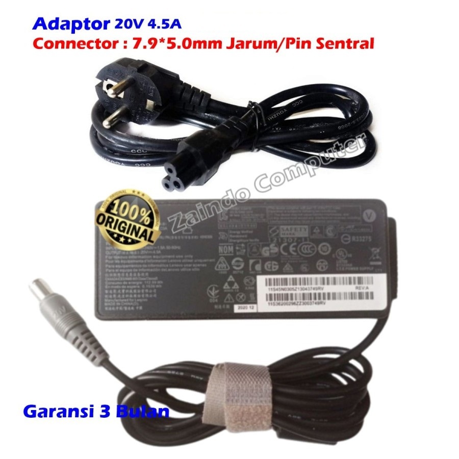 ADAPTOR LENOVOO 20V 4.5A (7.9x5.0) Twist S430 SL300 SL400 SL400c SL410 SSL410k SL410k 2842 SL410k 28