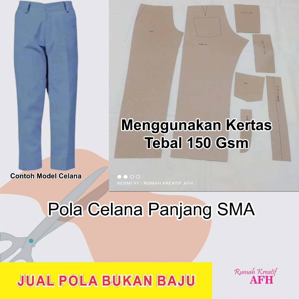 Pola Celana SMA | Pola Instan