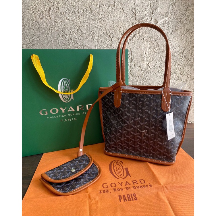 KODE B8V TAS GOYARD ANJOU SET POUCH TOTE BAG WANITA IMPORT PREMIUM QUALITY FREE PAPERBAG