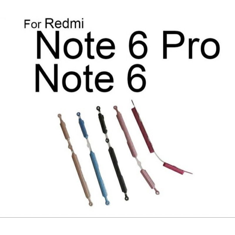 TOMBOL LUAR XIAOMI REDMI NOTE 6 PRO / REDMI NOTE 6 TOMBOL ON OFF + VOLUME
