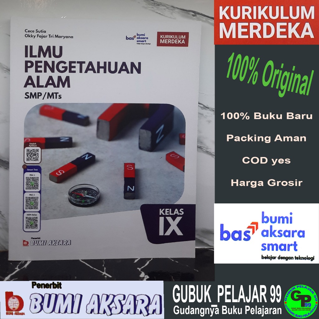 Buku Siswa Ilmu Pengetahuan Alam (IPA) Kelas 9 Untuk SMP/MTs KURIKULUM MERDEKA Penerbit Bumi Aksara