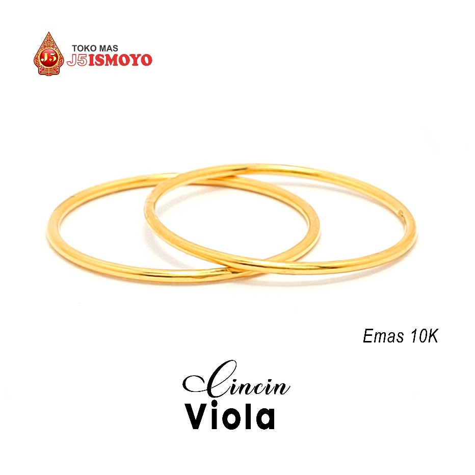 Cincin Emas Asli 1K Besurat Viola Model J5 Ismoyo