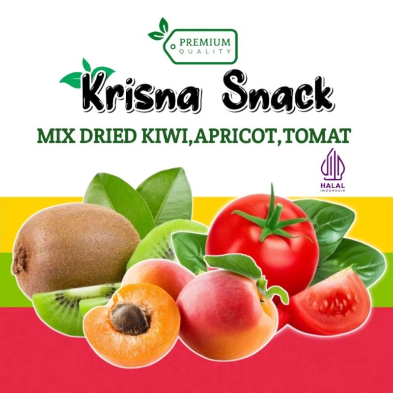 

LUAR BIASA MIX DRIED KIWI APRICOT DAN TOMAT IMPORT THAILAND HALAL