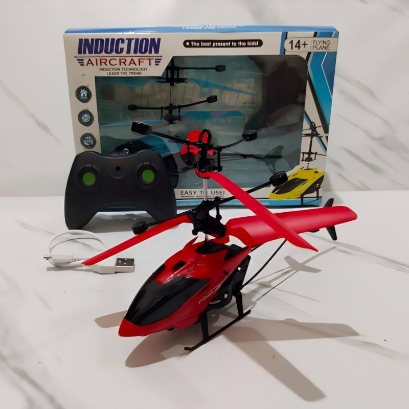 Mainan remote Control RC Helicopter Hand Sensor Baterai Cas - Mainan Pesawat Terbang Helikopter Sens