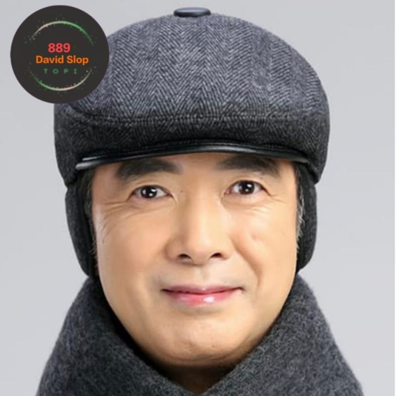 topi baret pria bahan tebal varian 3 warna-impor