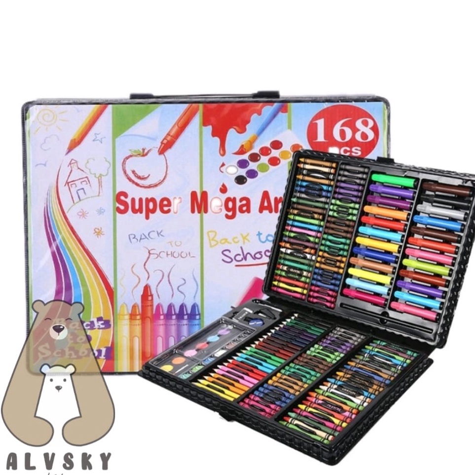 

CRAYON SET 168 PCS KRAYON MEWARNAI ANAK 168 PCS PENSIL WARNA SET 168 PCS KRAYON 15 PCS n TR3