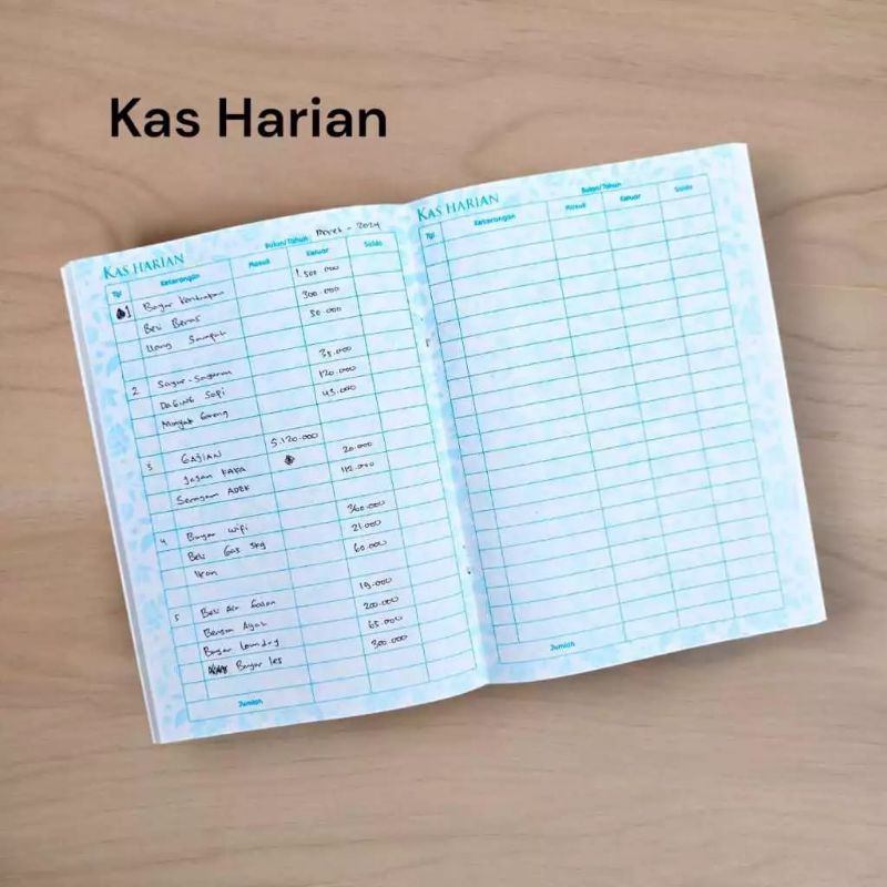 [ New Design ] Buku Kas Harian / Buku Monthly Planner Simple A5 / Buku Financial Planner Simple A5 (