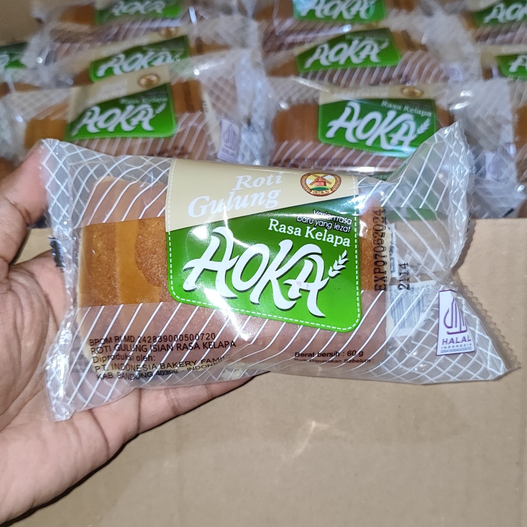 

AOKA Roti Gulung isi Selai 60gr ENAK EMPUK ( KARTON / DUS )