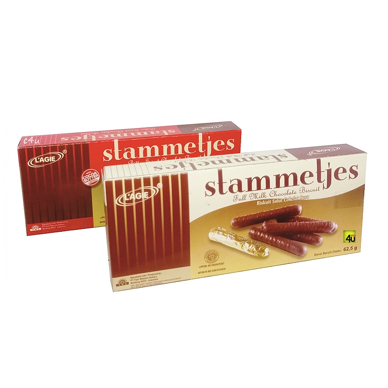 

L'AGIE Stammetjes - Biskuit Stik Salut Cokelat - 62gr KOTAK