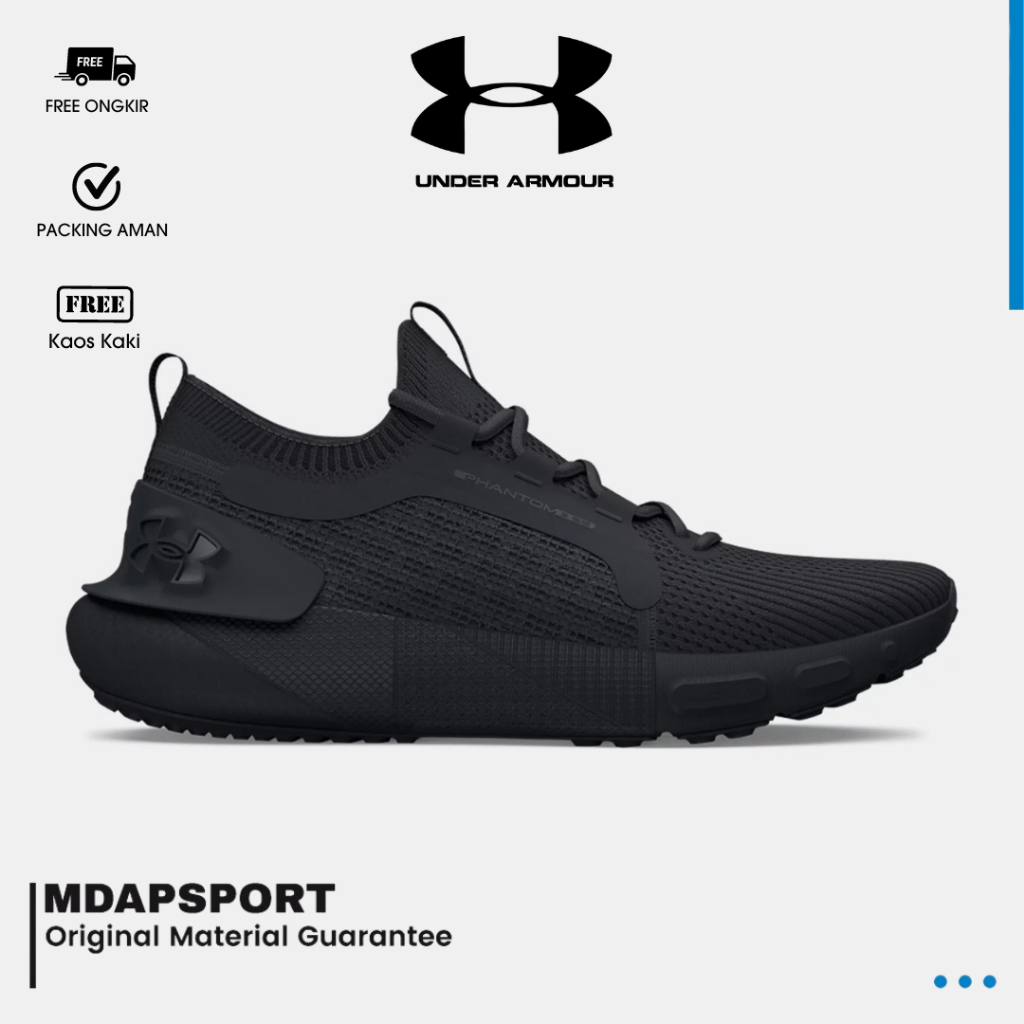Under Armour HOVR Phantom 3 SE Mens Road Running Shoes - Triple Black