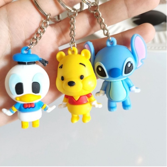 SPESIAL Gantungan Kunci DISNEY Aksesoris Keychain Aesthetic Y2k Keychain Couple Pvc Keychain Karakte