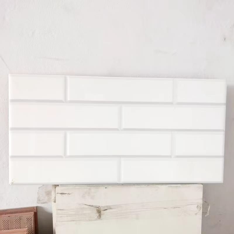 Kramik 30x60 Subway Putih Bevel Bata Putih Glossy KW 1 Dinding Dapur Kamar Mandi