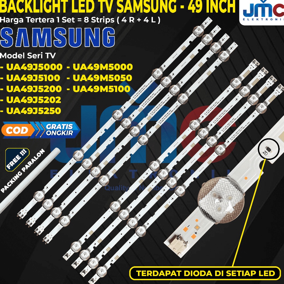 Backlight TV SAMSUNG 49 Inch UA49M5 UA49N5 UA49J5 UA49J525 UA49J52 UA49M55 UA49J525 UA49M55 a L2C9