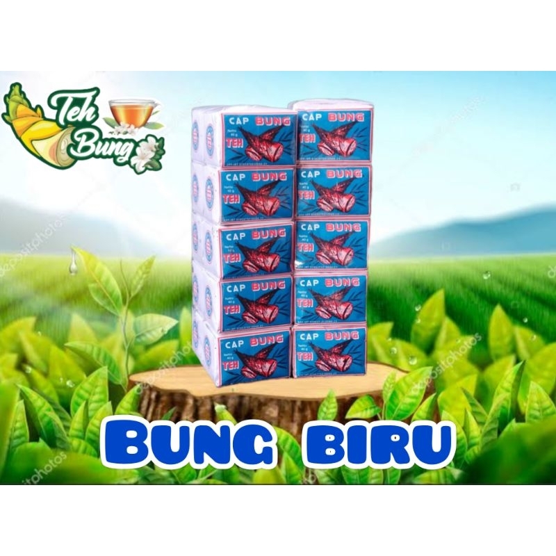 

Teh cap Bung Biru (1 pak isi 10 x 40gr) - Teh Tubruk