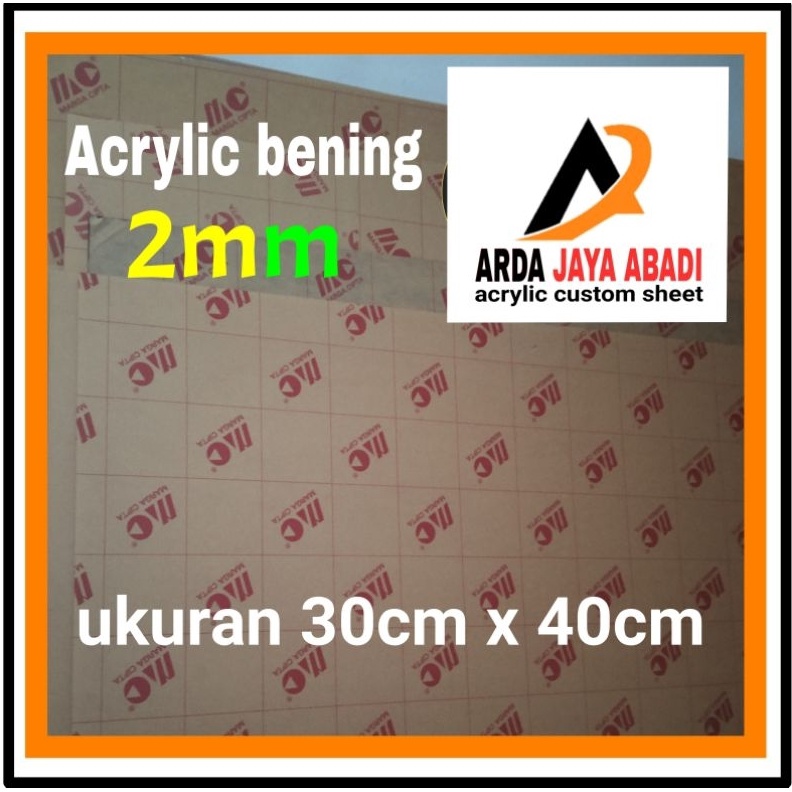 

Akrilik 2mm bening ukuran 3 x 4 lembaran akrilik murah mika lembaran Acrylic clear marga cipta w G5S2