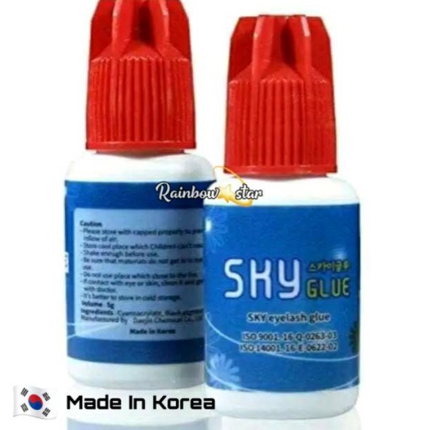 

SKY Red S Glue Eyelash Extension SKY Tutup Merah Original Korea Lem Sky Red Caps p B8B2