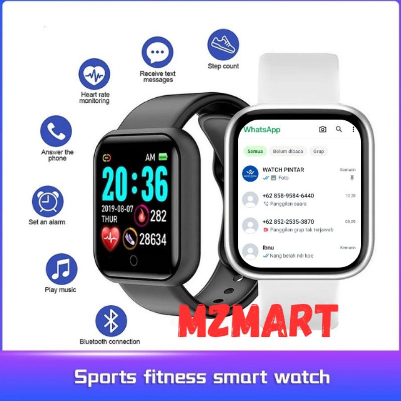 SMARTWATCH ANDROID 4g IP67 Y68 JAM TANGAN HP PINTAR ANTI AIR PRIA Wanita WHATSAPP