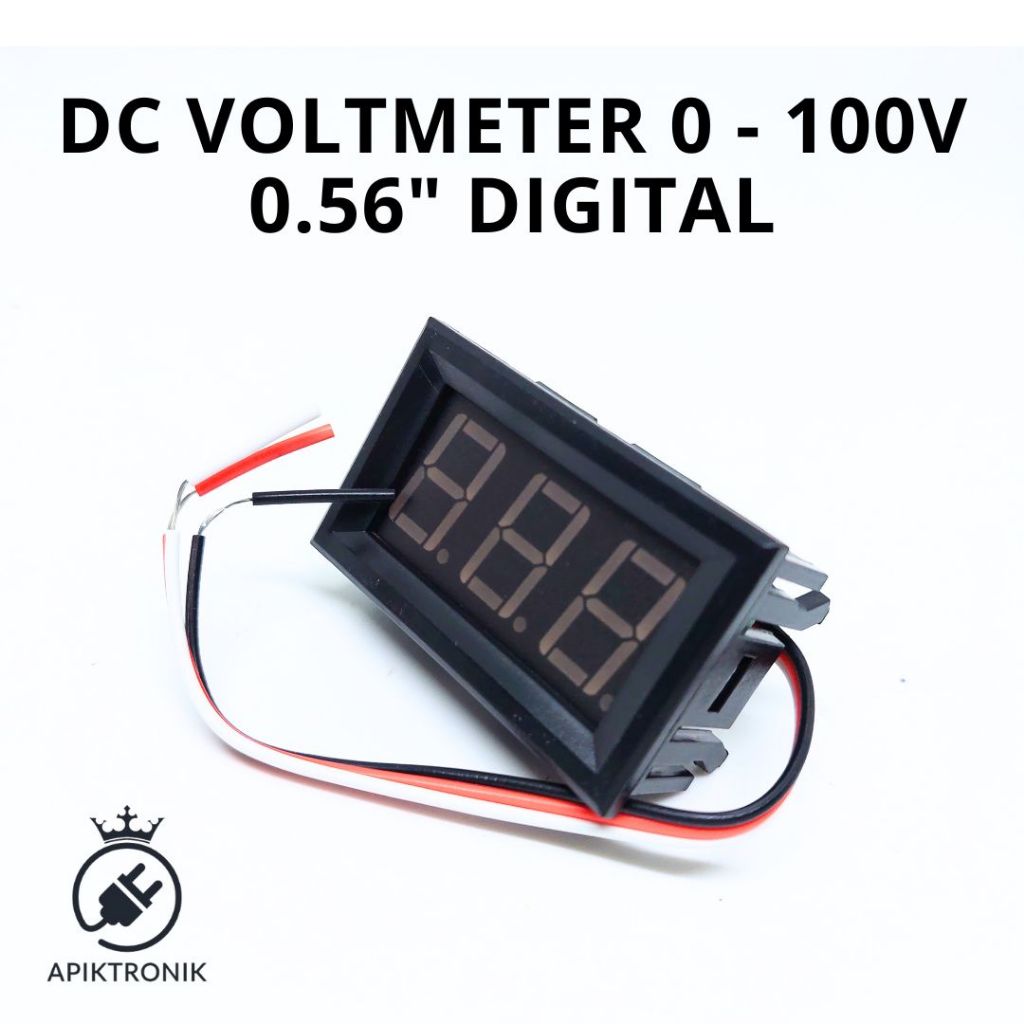 DC VOLT METER 0-100v 0.56" Digital Frame Volt Meter 100v 3 kabel