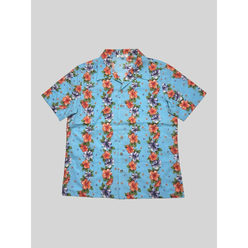 Vintage Cropped Camp Collar Shirt Cropped Bowling Floral