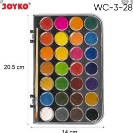 

1PACK Watercolor set cat air joyko isi 28 warna w S6D5